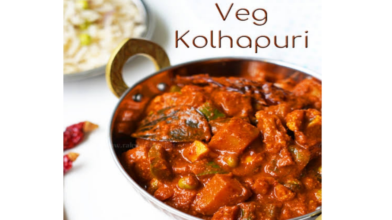 Veg Kolhapuri recipe in Marathi