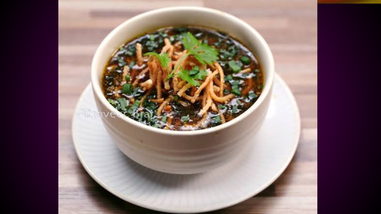 Veg manchow soup recipe in Marathi